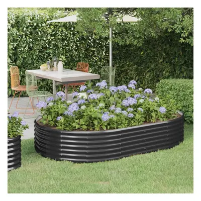 Verdant Edge Anthracite Garden Planter – Powder-Coated Steel