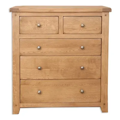 Wiltshire Country Oak 2 over 3 Chest Of Drawers