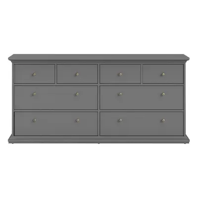 Parisian Chest of 8 Drawers in Matt Grey