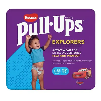 Huggies® Pull-Ups® Explorers, Boy, Size 9-18 Months, Nappy Size 3-4, 28 Big Kid Pants