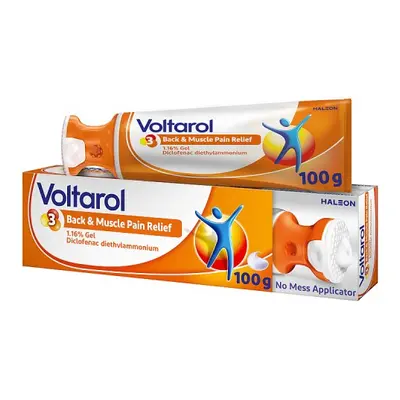 Voltarol Back & Muscle Pain Relief 1.16% Gel 100g, No Mess Applicator
