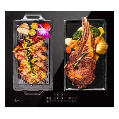 Ciarra 2025 Easter Sale 3 Zone Built In Induction Hob 60Cm 9 Power Levels