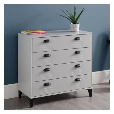 laasya wooden chest of drawers in grey with drawers