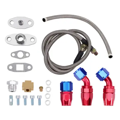 T3 T4 T70 T66 T04E Turbocharger Turbo Oil Feed Return Drain Line fitting kit SPT