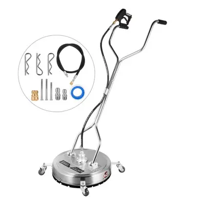 VEVOR Surface Cleaner 18 inch Flat Surface Cleaner for Pressure Washer 4000psi Pressure with 3/8