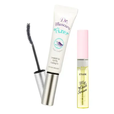 [DEAL]Etude - Dr. Mascara Fixer For Super Longlash (1ea) + My Lash Serum 9g (1ea) Set