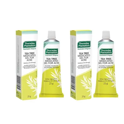 Thursday Plantation - Tea Tree Medicated Gel For Acne - 25g (2ea) Set