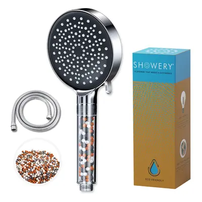 Showery® EcoFlow 2.0 - Best Shower Head For Low Water Pressure, in Value Pack / Without Shower H