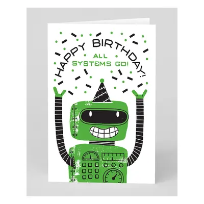 Birthday Card Robot Birthday Card