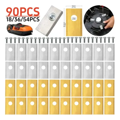 Grass Trimmer Blade Stainless Steel Robot Mower Replacement Blade Lawn Mower Cutter Blade Set La