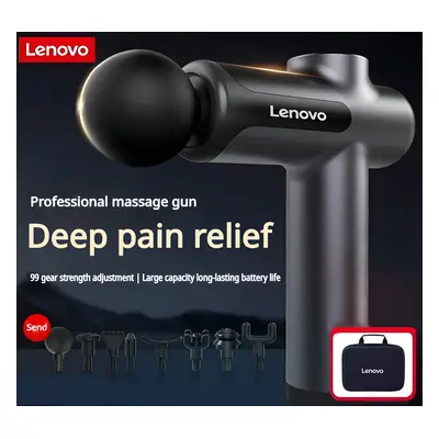 New Lenovo N3 Series Fascia Gun LED Touch Screen 8Massage Head Muscle Relaxation Massager Reliev