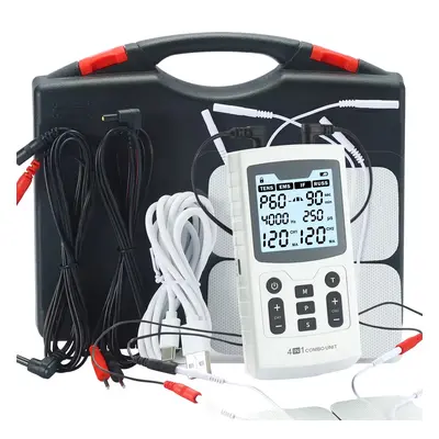 60 Massage Modes 4 In 1 Electric Muscle Stimulator Combo Physiotherapy Therapy 4000Hz EMS IFC RU