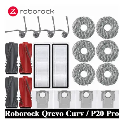 Roborock Qrevo Curv Robot Vacuum Cleaner Accessories Main Roller Side Brush Hepa Filter Mop Clot