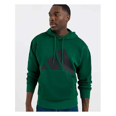 Adidas Big Logo French Terry Hoodie Green/Black - adidas - Size: S34/37