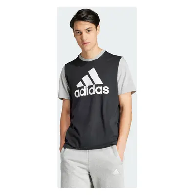 Adidas Sportswear Mens Essentials Single Jersey Big Logo Tee - Black Cotton - Size X-Small