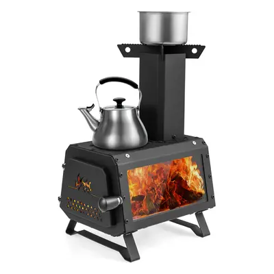 Portable Wood Burning Stove with 2 Cooking Positions
