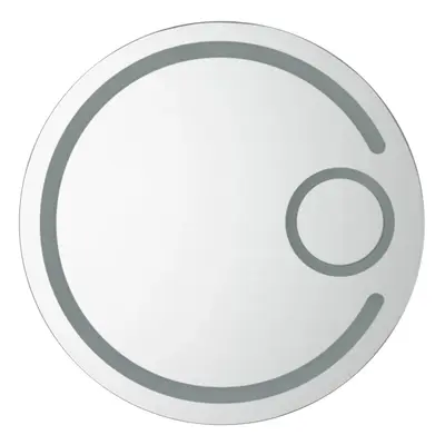 Casa Sorrento Illuminated LED Bathroom Mirror with Magnifier, 70x70cm